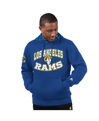 Starter Men's Royal Los Angeles Rams Thursday Night Gridiron Pullover Hoodie