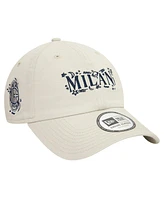 New Era Men's Tan Ac Milan Scribble 9TWENTY Adjustable Hat