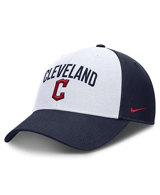 Nike Men's White/Navy Cleveland Guardians Club Performance Adjustable Hat