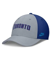 Nike Men's Gray/Royal Toronto Blue Jays Rise Swoosh Performance Flex Hat