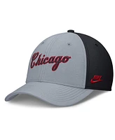 Nike Men's Gray/Navy Chicago White Sox Rise Swoosh Performance Flex Hat