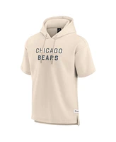 Fanatics Men's Cream Chicago Bears Elements Future Ground Lettering Short Sleeve Pullover Hoodie