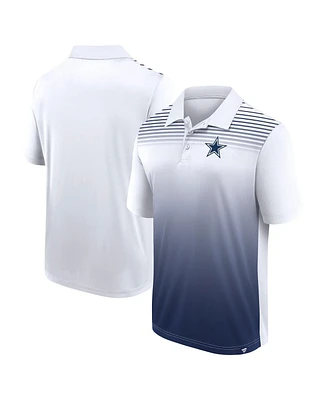 Logo Athletic Men's White/Navy Dallas Cowboys Sandlot Game Polo Shirt