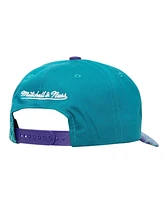 Mitchell & Ness Men's Teal/Purple Charlotte Hornets May Flowers Adjustable Hat