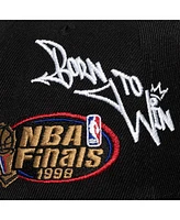 Mitchell & Ness Men's Black San Antonio Spurs 1998 Nba Finals Born To Win Pro Crown Adjustable Hat