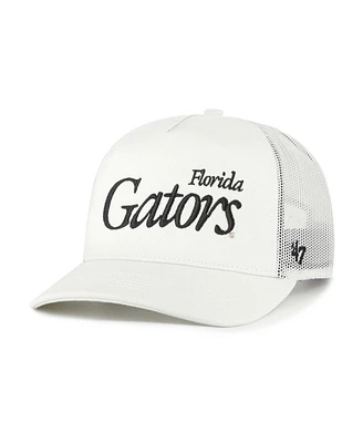'47 Brand Men's and Women's Cream Florida Gators Foundation Script Adjustable Trucker Hat