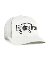 '47 Brand Men's and Women's Cream Notre Dame Fighting Irish Foundation Script Adjustable Trucker Hat