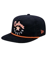 New Era Men's Navy Houston Astros Full Circle Corduroy Golfer Adjustable Hat