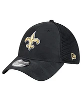 New Era Men's Black Orleans Saints Active Camo 39THIRTY Flex Hat