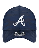 New Era Men's Navy Atlanta Braves Subtle Camo 39THIRTY Flex Hat