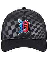 New Era Men's Black Detroit Tigers Gradient 9FORTY A-Frame M-Crown Trucker Adjustable Hat