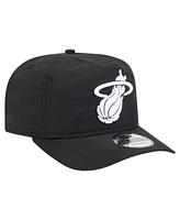New Era Men's Black Miami Heat Injection Everyday Golfer Adjustable Hat