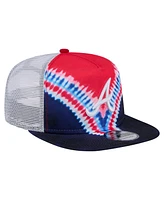 New Era Men's Atlanta Braves Tie-Dye Golfer Trucker Adjustable Hat