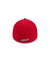 New Era Men's Red/Navy Washington Nationals 2025 Mlb Clubhouse 39THIRTY Flex Hat