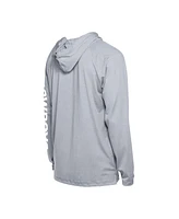 New Era Men's Gray Dallas Cowboys Adventure Collection Raglan Long Sleeve Hoodie T-Shirt