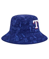 New Era Men's Dark Blue Texas Rangers 2025 Spring Training All Over Print Bucket Hat