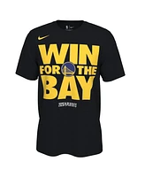 Nike Men's and Women's Black Golden State Warriors 2025 Nba Playoffs On-Court Mantra T-Shirt