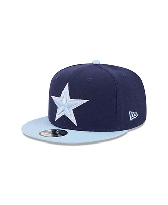 New Era Men's Navy/Light Blue Dallas Cowboys Color Pack Two-Tone 9FIFTY Snapback Hat