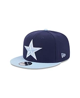 New Era Men's Navy/Light Blue Dallas Cowboys Color Pack Two-Tone 9FIFTY Snapback Hat