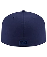 New Era Men's Navy Cincinnati Reds Color Pack A-Frame 59FIFTY Fitted Hat