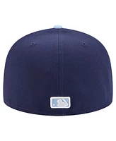 New Era Men's Navy/Light Blue Athletics Color Pack 2-Tone 59FIFTY Fitted Hat