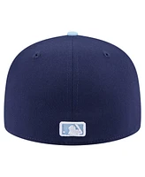 New Era Men's Navy/Light Blue Cleveland Guardians Color Pack 2-Tone 59FIFTY Fitted Hat
