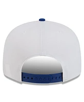 New Era Men's White/Blue Kyle Larson 9FIFTY Snapback Hat