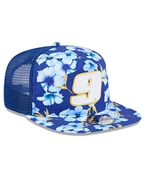 New Era Men's Blue Chase Elliott Adventure Pattern Golfer Adjustable Hat