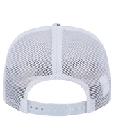 New Era Men's White Tampa Bay Rays Flamingo Mesh Back 9SEVENTY Stretch-Snap Hat