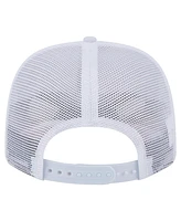 New Era Men's White Cleveland Guardians Flamingo Mesh Back 9SEVENTY Stretch-Snap Hat