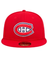 New Era Men's Red Montreal Canadiens Core 59FIFTY Fitted Hat