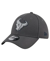 New Era Men's Graphite Houston Texans Main 39THIRTY Flex Hat