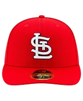 New Era Men's Red St. Louis Cardinals National Baseball Hall of Fame Low Profile 59FIFTY Fitted Hat