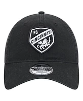 New Era Men's Black Fc Cincinnati 2025 Kickoff 9TWENTY Adjustable Hat
