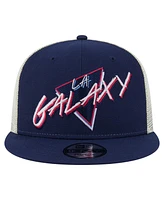 New Era Men's Navy La Galaxy Neon 9FIFTY Snapback Hat