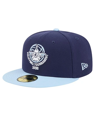 New Era Men's Navy/Light Blue Top Gun Two-Tone Color Pack 59FIFTY Fitted Hat