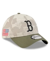 New Era Men's Light Beige/Olive Boston Red Sox 2025 Armed Forces Day 9TWENTY Adjustable Hat