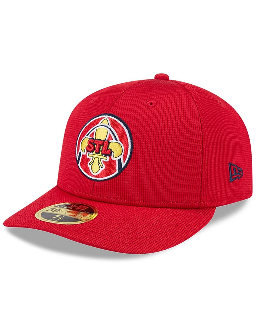 New Era Men's Red St. Louis Cardinals City Connect Batting Practice Low Profile 59FIFTY Fitted Hat
