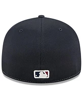New Era Men's Navy/White Cleveland Guardians City Connect Batting Practice Low Profile 59FIFTY Fitted Hat