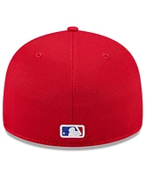 New Era Men's Red Atlanta Braves City Connect Batting Practice Low Profile 59FIFTY Fitted Hat