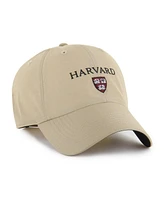 '47 Brand Men's Khaki Harvard Crimson Clean Up Brrr Adjustable Hat
