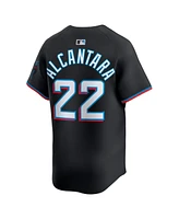 Nike Men's Sandy Alcantara Black Miami Marlins Alternate Limited Player Jersey