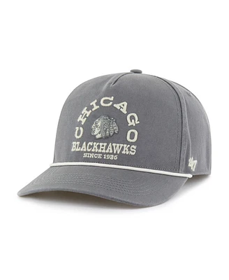 '47 Brand Men's Charcoal Chicago Blackhawks Canyon Ranchero Hitch Adjustable Hat