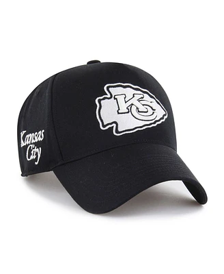 '47 Brand Men's Black Kansas City Chiefs Foundation Offside Adjustable Hat