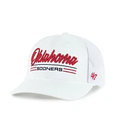 '47 Brand Men's White Oklahoma Sooners Garner Rope Trucker Adjustable Hat