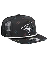New Era Men's Black Toronto Blue Jays Gummy Golfer Trucker Adjustable Hat