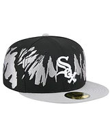 New Era Men's Black/Gray Chicago White Sox Retro Pattern 59FIFTY Fitted Hat