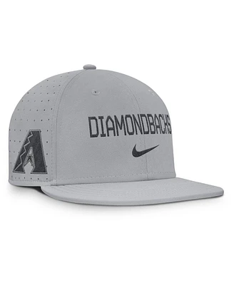 Nike Men's Gray Arizona Diamondbacks True Performance Fitted Hat