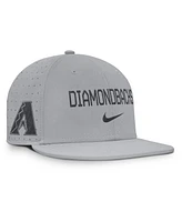 Nike Men's Gray Arizona Diamondbacks True Performance Fitted Hat