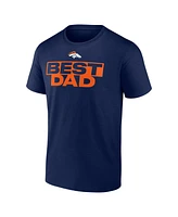 Logo Athletic Men's Navy Denver Broncos Best Dad T-Shirt